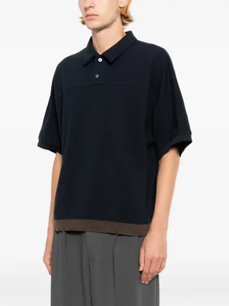 Tricou polo System albastru