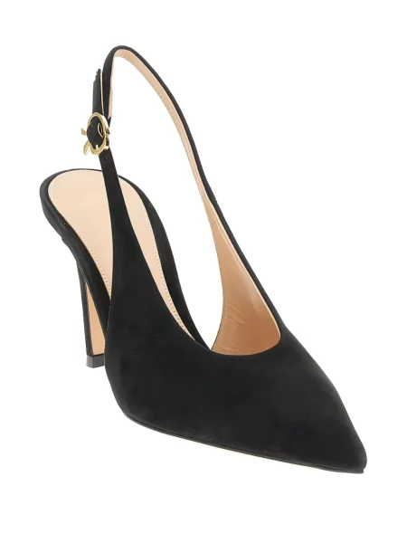 Pantofi cu toc Gianvito Rossi slingback negru