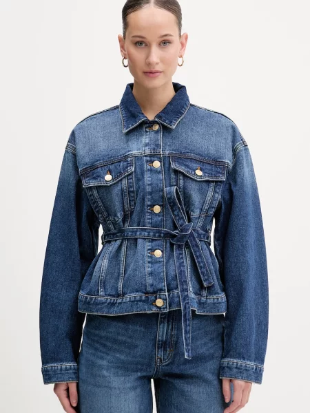 Jeans jakna HUGO Gizzie modra