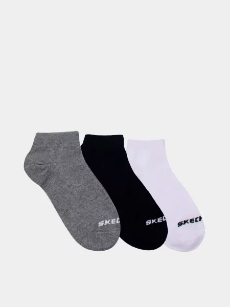 Skechers Набір шкарпеток Білий/чорний білі