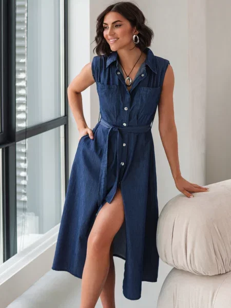 Сукні Dressa бавовна/поліестер/еластан синій