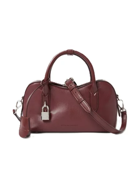 Torebka skórzana Stella Mccartney skórzana czerwona