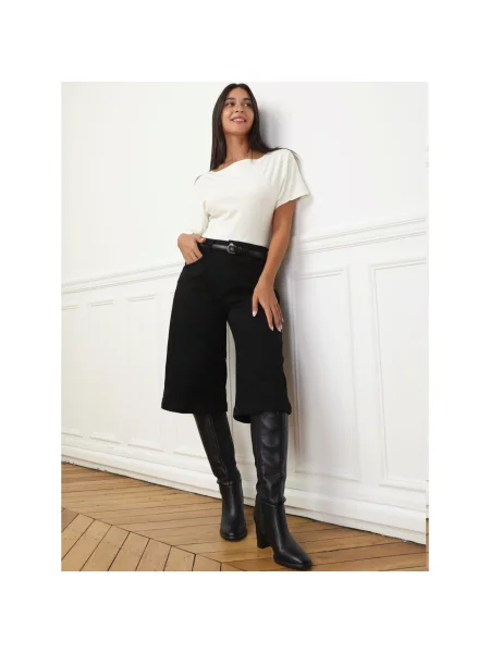 Hlače La Modeuse crna