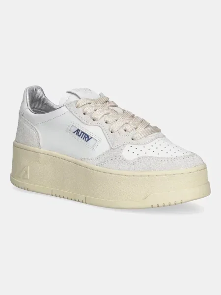 AUTRY sneakersy skórzane Platform biały