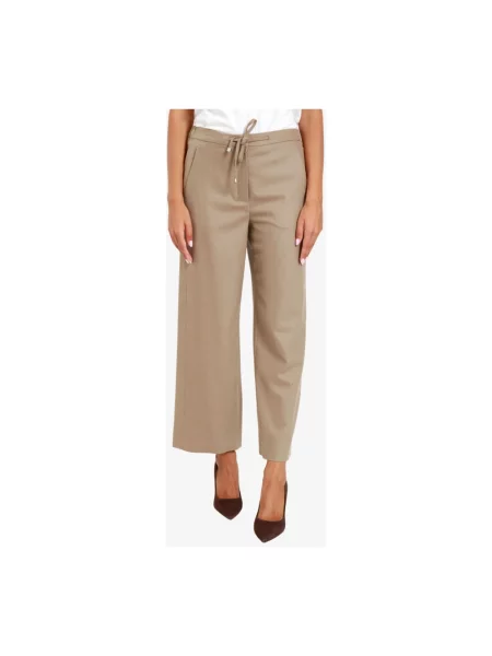 Spodnie Max Mara brązowe
