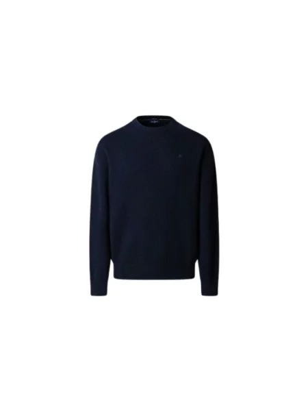 Sweter Hackett wełniany niebieski