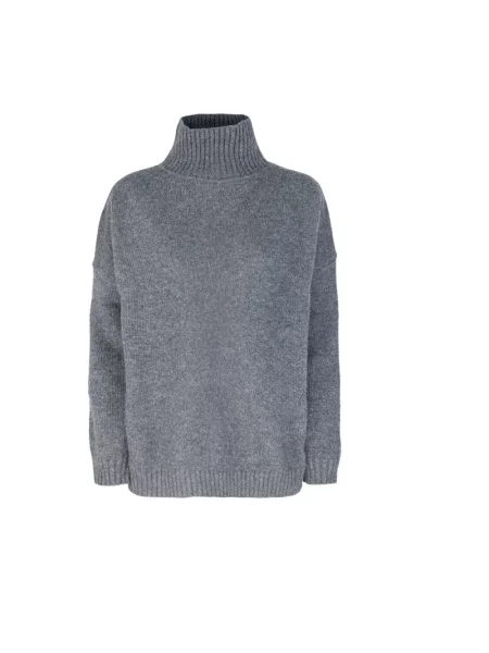 Sweter Weekend Max Mara wełniany szary