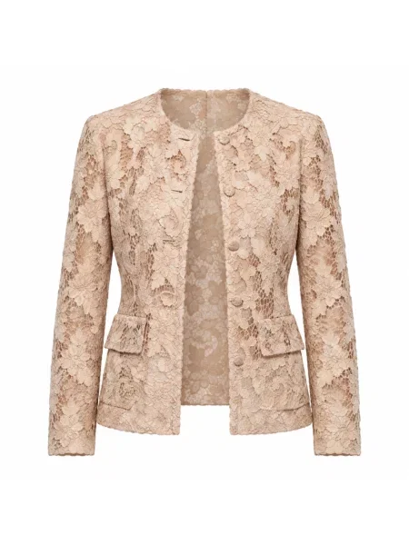 Lniana marynarka Dolce And Gabbana casual beżowa