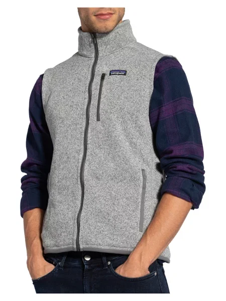 Patagonia Pletená Fleecová Vesta Better Sweater™ šedá