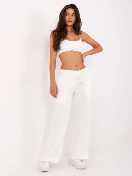 Pantaloni Relevance alb