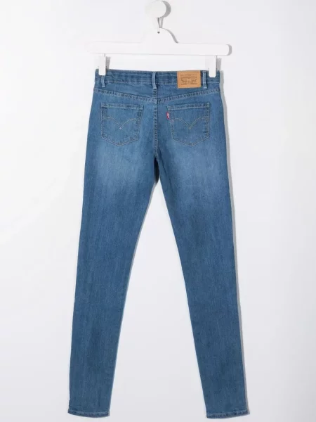 Jeansy skinny dziecięce Levi's niebieskie
