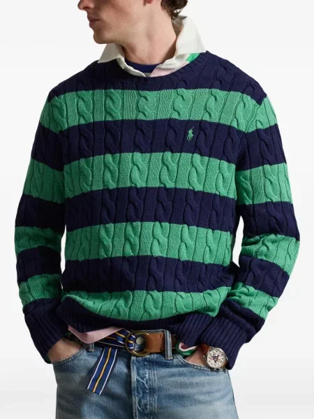 Czapka z daszkiem Polo Ralph Lauren w kratkę z twillu biznesowa niebieska