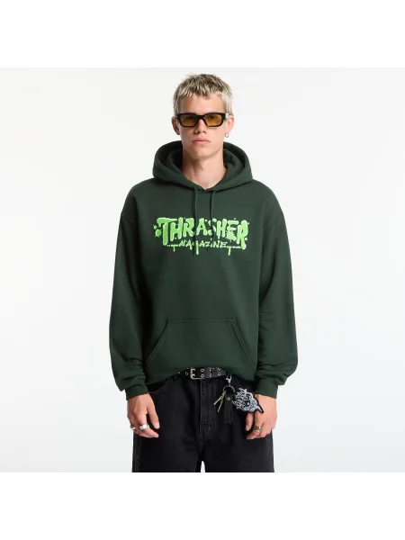 Hanorac cu glugă Thrasher verde