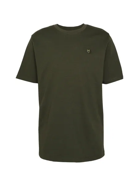 KnowledgeCotton Apparel Tricou ALDER închis verde