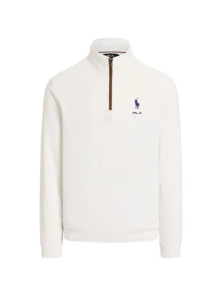 Hanorac cu fermoar Rlx Ralph Lauren cu broderie alb
