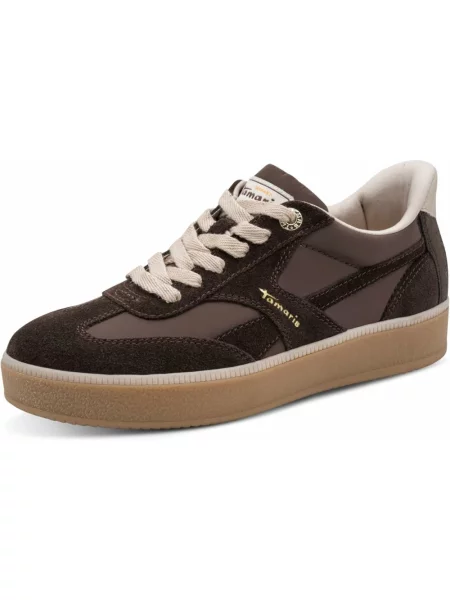 Sneakersy Tamaris brązowe
