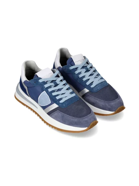 Buty do biegania Philippe Model skórzane do biegania niebieskie