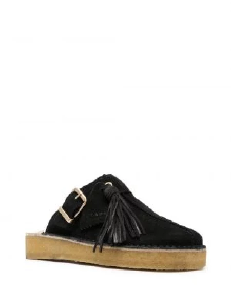 Δερμάτινα mules Clarks Originals μαύρο