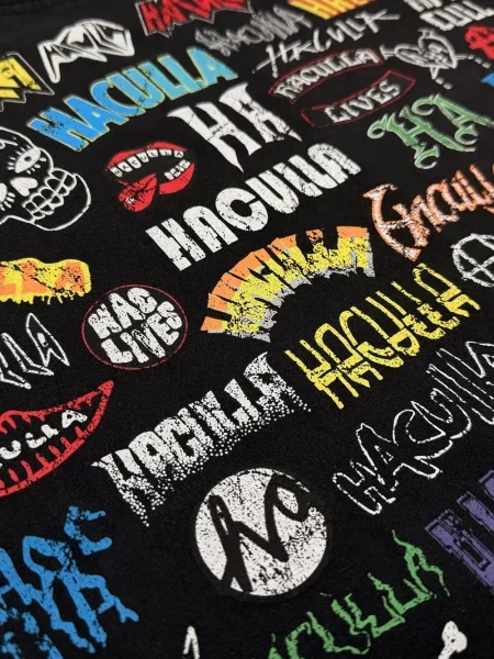 Tricou Haculla cu imagine negru