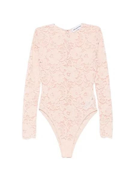 Lung top Self-portrait cu model floral din dantelă
