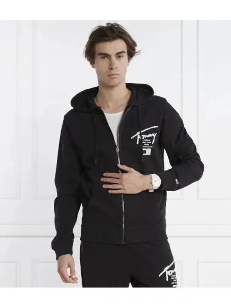 Tommy Jeans Hanorac negru