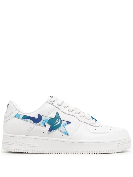 Sneakerși A Bathing Ape® din piele alb