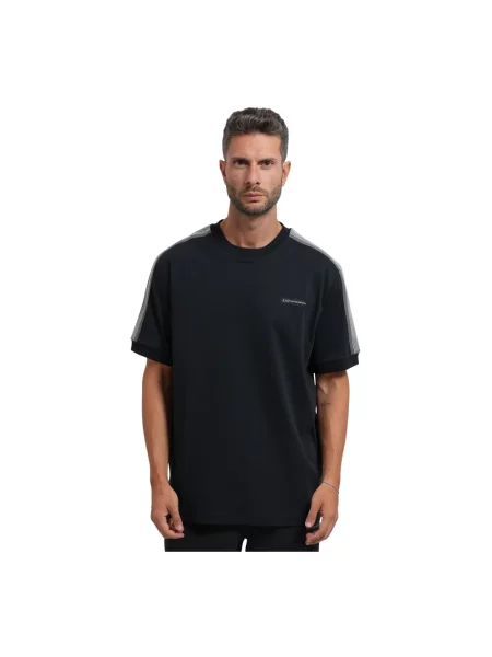 Koszulka Emporio Armani z logo niebieska