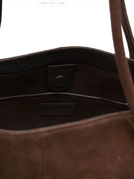 Geantă Low Classic din piele de căprioară clasică maro