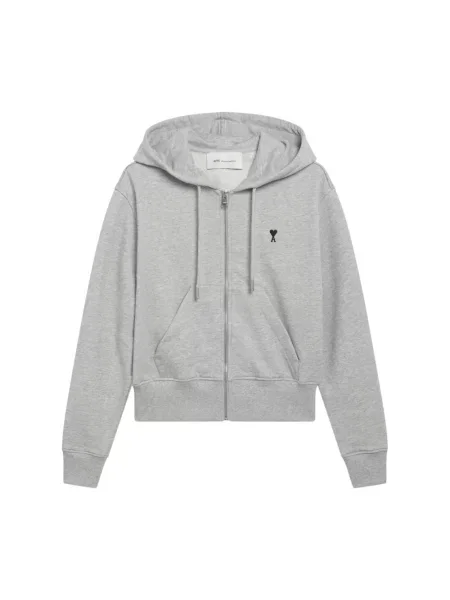 Bluza z kapturem Ami Paris szara
