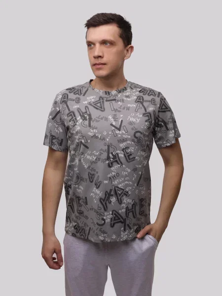 Футболка LUMO віскоза/поліестер сірий