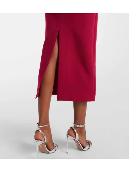 Rochie midi Roland Mouret până la genunchi de costum roz