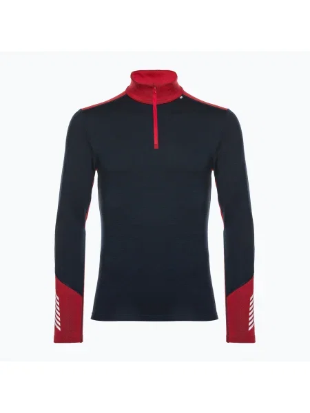 Bărbați Helly Hansen Lifa Lifa Merino Midweight Zip pulover termic navy