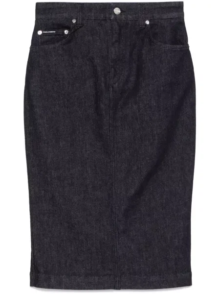 Fustă din denim Dolce & Gabbana albastru