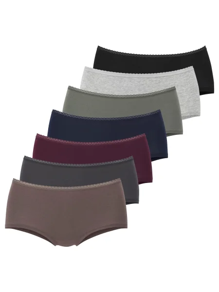 VIVANCE Spodnje hlače mornarska / rjava / pegasto siva / svetlo zelena / vinsko rdeča črna