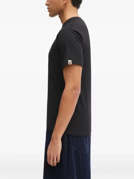 Tricou A Bathing Ape® cu imagine negru