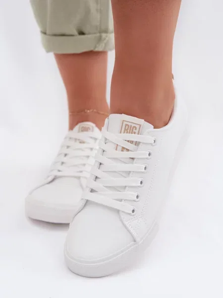 Teniși Big Star Shoes din piele alb