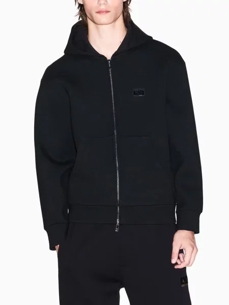 Кофта Armani Exchange поліестер/віскоза чорний
