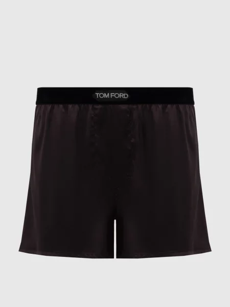 Труси-боксери з візерунком логотипа Tom Ford чорні