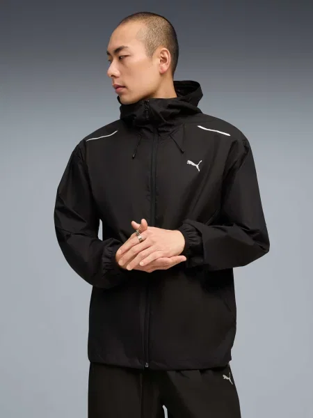 Демисезонная куртка Puma для бега черная