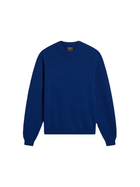 Sweter Woolrich wełniany niebieski