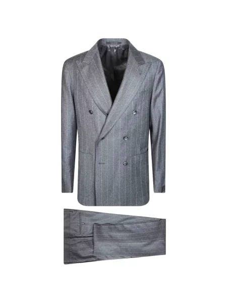 Costum Tagliatore cu două rânduri de nasturi gri