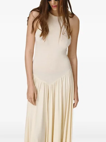 Maxi rochie maxi Pnk plisată de costum galben