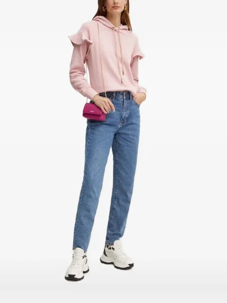 Hanorac cu glugă Silvian Heach roz