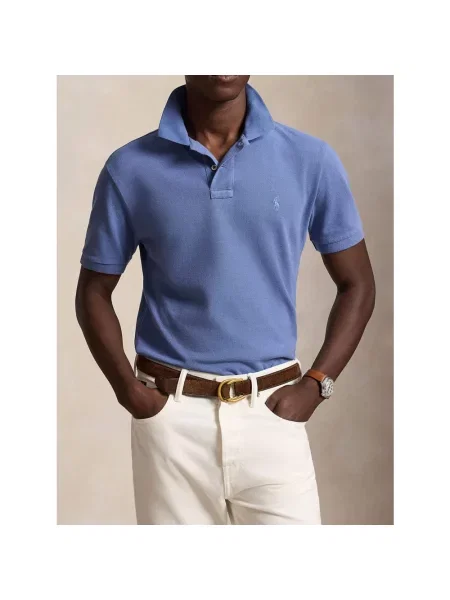 Koszulka polo Polo Ralph Lauren z siateczką niebieska