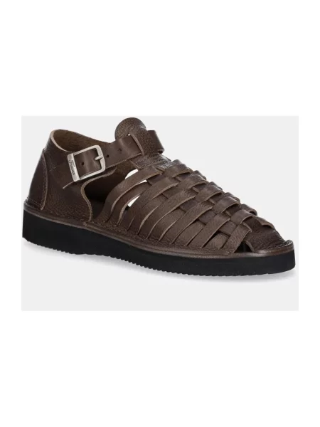 Fracap sandały skórzane Sandals brązowe