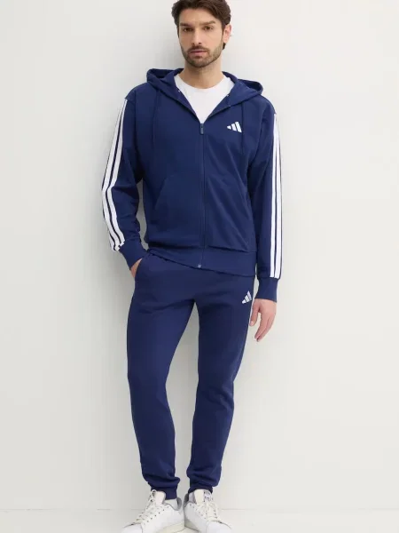 Bluza z kapturem Adidas niebieska