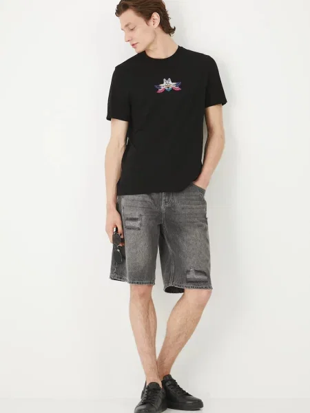 Тениска Medicine с принт черно