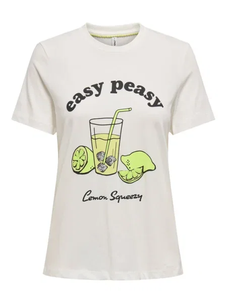 ONLY Tricou Kita alb