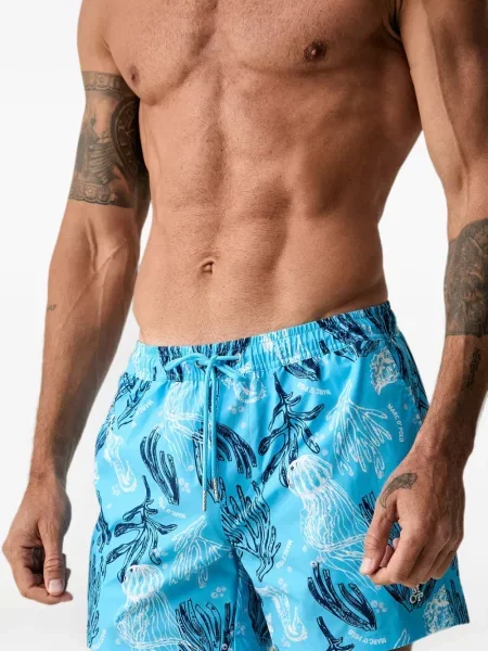 Slip de baie Marc O'polo cu imagine cu cordon albastru