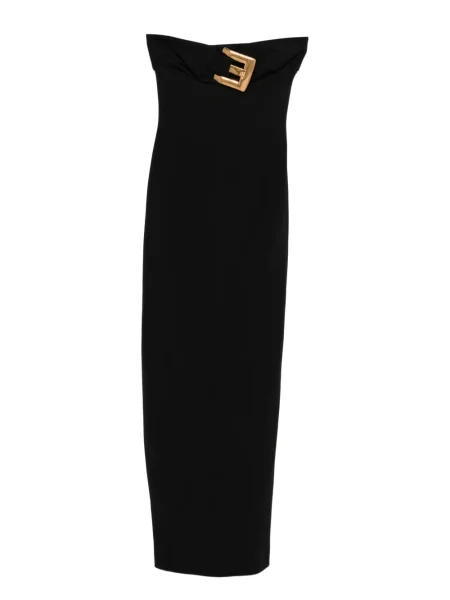 Rochie maxi Balmain de costum negru
